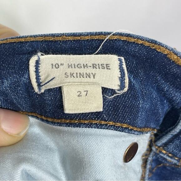Madewell, 10" High Rise Skinny Jeans, 4 Button Fly. Size 27. In excellent cond! - Picture 4 of 10